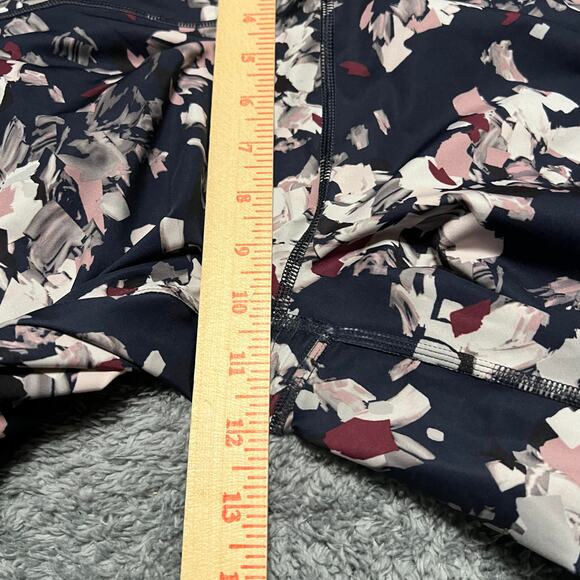 Athleta Leggings Womens Medium Challenge Bloom Midnight Madness Navy Blue - Picture 10 of 10